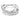 Anello Iperbola - Tagli Misti - Bianco - Swarovski (Misura 60)