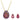 Set Sublima Swarovski Taglio Pear, Rosso, Finitura oro 18K