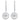 Orecchini Swarovski Sparkling Dance, bianco, placcato rodio