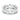 Anello Vittore Pear, bianco, placcato rodio (Misura 58)