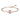 Bracciale rigido Millenia Swarovski Zirconi con taglio ottagonale, Rosa, Placcato color oro Rosa