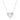 Pendente Swarovski Matrix Taglio misto, Cuore, Bianco, Placcato rodio