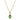 Pendente Swarovski Stilla Taglio Pear, Verde, Placcato color oro