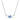 Pendente Swarovski Mesmera Taglio misto, Blu, Placcato rodio