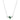 Pendente Swarovski Mesmera Taglio misto, Verde, Placcato rodio