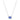 Collana Swarovski Constella Taglio Oval, Blu, Placcato rodio