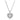 Pendente Swarovski Hyperbola Cuore, Bianco, Placcato rodio