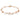 Bracciale Tennis Constella Crystal Pearl, tagli Round, Bianco, Placcato color oro rosa