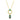 Pendente Swarovski Mesmera Taglio misto, Verde, Placcato color oro