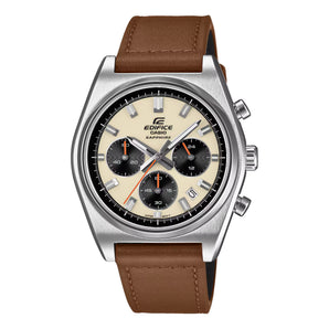 Orologio Casio Edifice cronografo da uomo cinturino pelle
