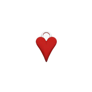 Pendente per orecchino Kidult a forma di cuore rosso