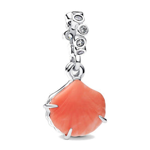 Charm Pendente Doppio Conchiglia Color Corallo
Argento Sterling 925