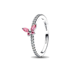 Anello Farfalla scintillante (Misura 54)