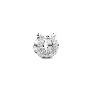 Mini Charm Ferro di cavallo effetto diamantato
