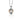 Collana in oro bianco punto luce con diamante.