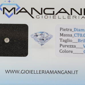 Diamante naturale blisterato 0,09 VS G