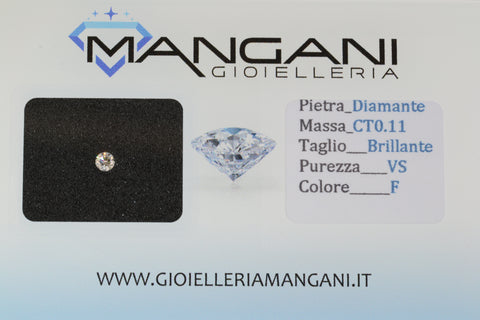 Diamante naturale blisterato 0,11 VS F