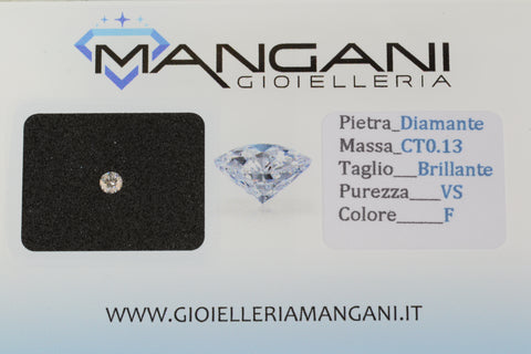 Diamante naturale blisterato 0,13 VS F