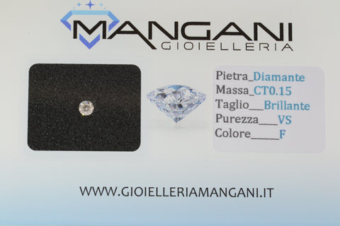 Diamante naturale blisterato 0,15 VS F
