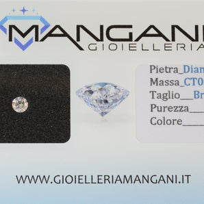 Diamante naturale blisterato 0,22 VS G