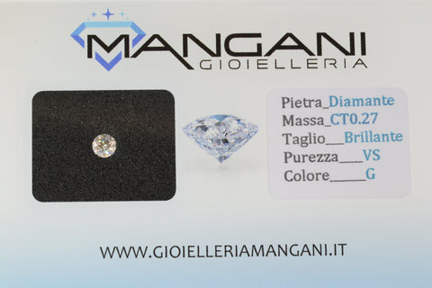 Diamante naturale blisterato 0,27 VS G
