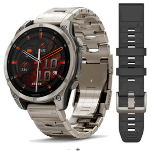 Orologio Garmin fenix 8 - 47 mm, AMOLED
Sapphire, Titanio, Titanium (Bracciale)