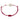 Bracciale sport padel in argento 925 bracciale cordone tecnico colore rosso unisex racchetta mm 22