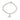 Bracciale in argento 925 racchetta Padel piccola mm 22 lunghezza
