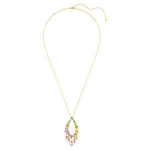 Pendente Gema Taglio misto, Multicolore, Placcato color oro