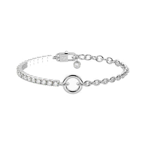 Bracciale componibile in acciaio con zirconi
Duetto