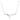 Collana Matrix Taglio Round, Bianca, Placcato rodio