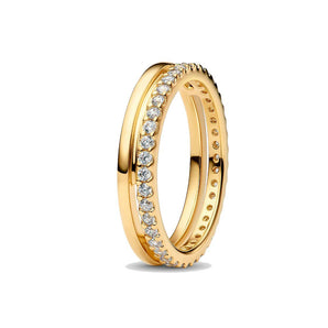 Anello Doppia Fascia (Misura 50)