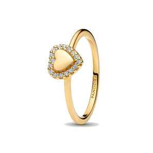 Anello Cuore e Pavè da incidere (Misura 48)