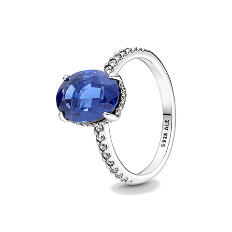 Anello Pandora pietra blu (Misura 50)