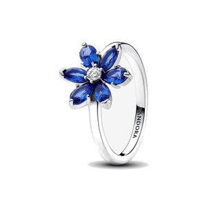 Anello Herbarium Fiore Blu Pandora (Misura 52)