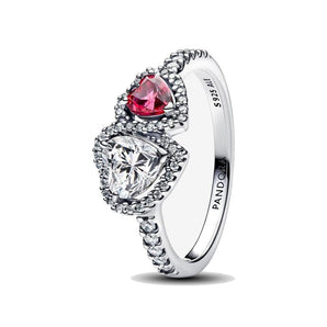 Anello Doppi Cuori (Misura 58)
