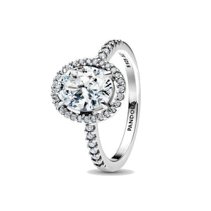 Anello Punto Luce Ovale (Misura 54)