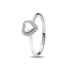 Anello Cuore e Pavè da incidere (Misura 48)