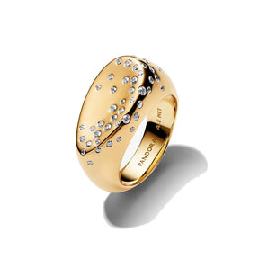 Anello Sigillo Grande con Pietre Luminose (Misura 54)