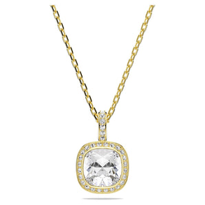 Pendente Una Angelic Taglio Cushion, Bianco, Finitura oro 18K