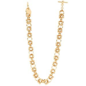 Collana Unoaerre in bronzo dorato