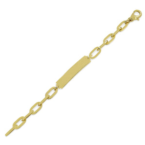 Bracciale Unoaerre catena forzatina con targa