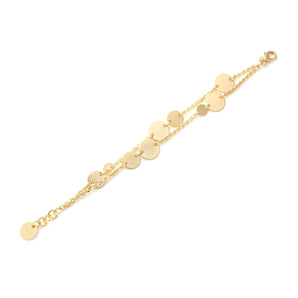 Bracciale Unoaerre con medagliette dorato