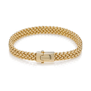 Bracciale Unoaerre in argento dorato chicco
