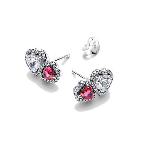 Orecchini Doppi Cuori
Argento Sterling 925