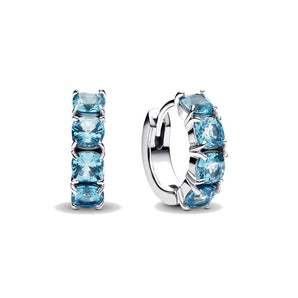 Orecchini Cerchi Cristalli Azzurri
Argento Sterling 925