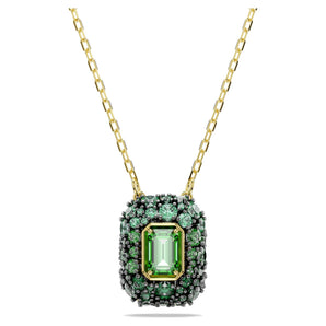 Pendente Sublima Taglio ottagonale, Verde, Finitura oro 18K