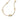 Collana Ovali Linea Sinuosa e Perla D'Acqua Dolce Coltivata
Placcatura in Oro 14k