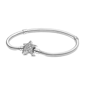Bracciale Pandora con Chiusura Stella Luminosa (Misura 21 cm)