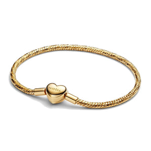 Bracciale Maglia Snake Sfaccettata con Chiusura a Cuore
Placcatura in Oro 14k
(Misura 21cm)